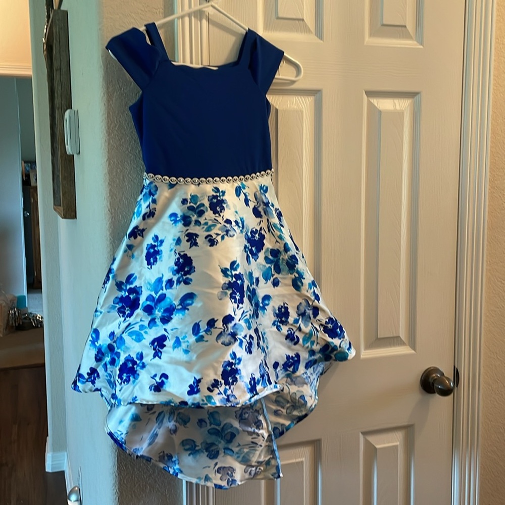 Xiraordinary blue floral dress 6X